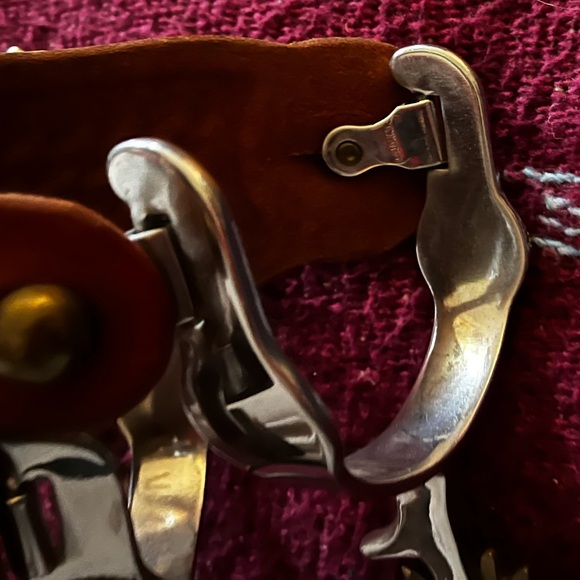 Silver and Brown Western Spurs - Picture 9 of 10